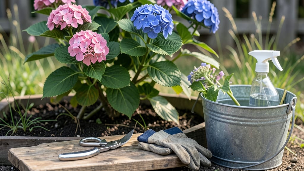 How to Harvest Hydrangeas: Cut Flower Stems at Right Angle for Longer Vase Life