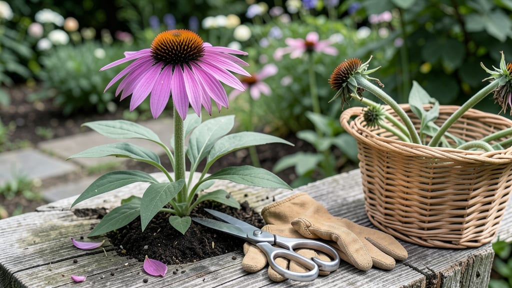 How to Harvest Echinacea: When Cone Dries and Stems Bend Naturally