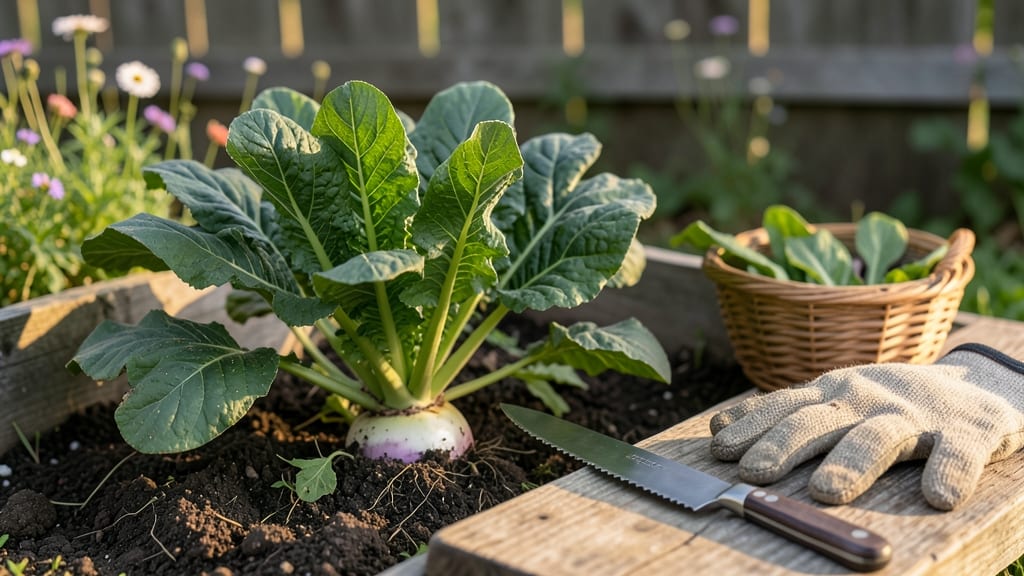 When to Harvest Turnip Greens: Leaf Color Shift Stem Snap Test for Peak Flavor