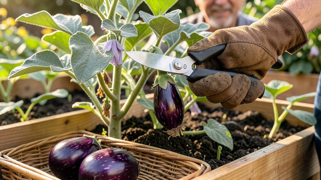 How to Harvest Eggplant: 3 Signs of Perfect Ripeness & When to Pick for Best Flavor