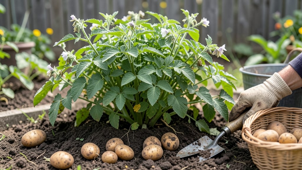 How Do You Know When It's Time to Harvest Potatoes: Finger-Press Test for Perfect Size and Flavor