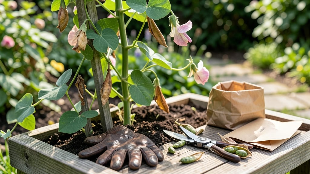How to Harvest Sweet Pea Seeds: When Pods Turn Brown and Split Open