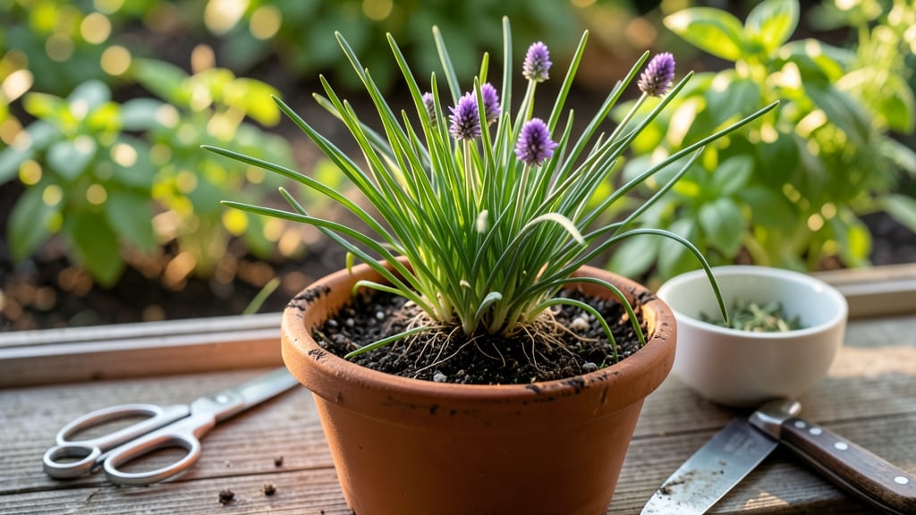 How to Harvest Chives: Snip at Base When Flowers Form for Regrowth