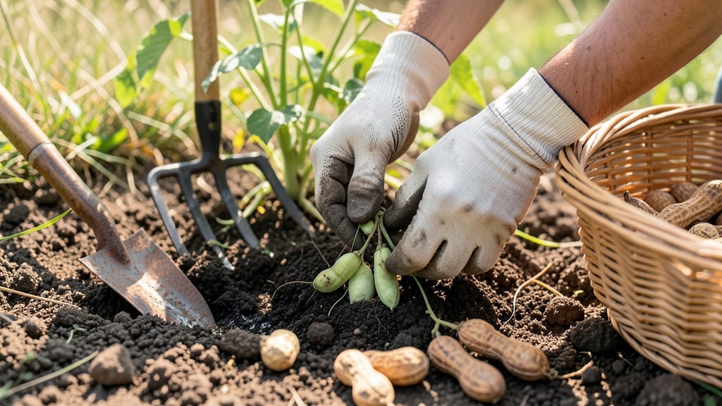 How to Know When to Harvest Peanuts: Shells Peel Back with Gentle Twist Test
