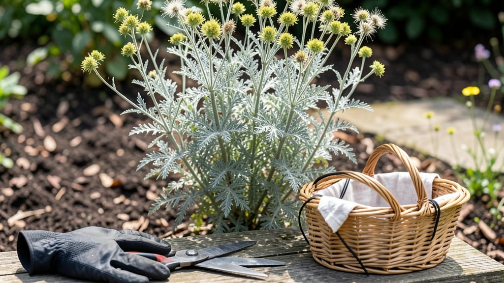 How to Harvest Wormwood: When Leaves Cup Tightly for Peak Flavor & Use
