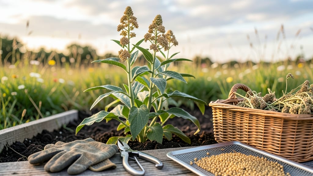 How to Harvest Quinoa: When Seed Heads Turn Golden and Shatter Easily