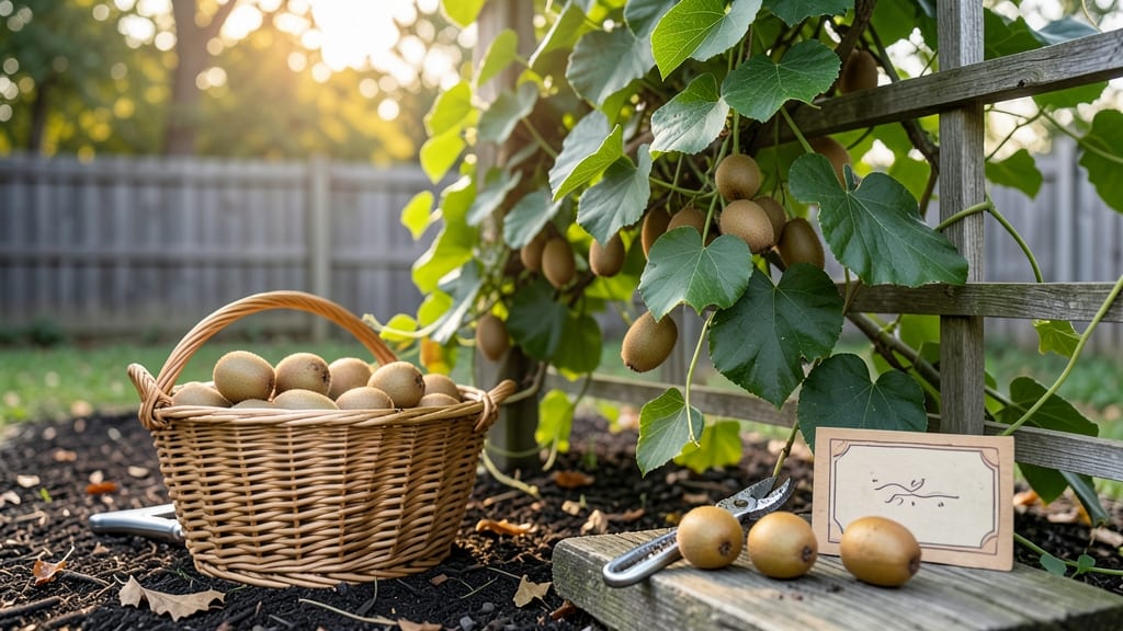 When to Harvest Kiwi Fruit: Firm Skin and Sweet Stem Snap Test