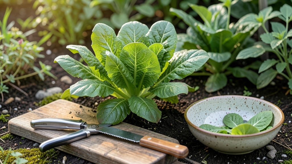 How to Harvest Romaine Lettuce So It Keeps Growing: Stem-Cut Method That Works Every Time