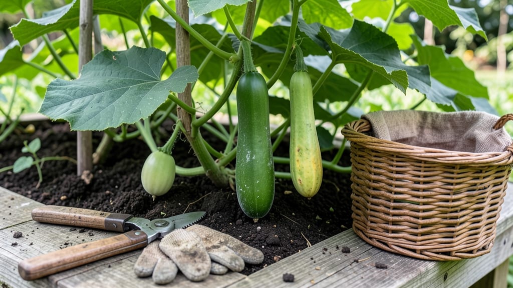 When to Harvest Bottle Gourds: Skin Hardness & Seed Color Tricks