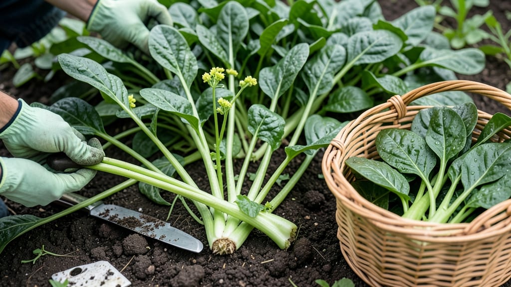 How to Harvest Climbing Spinach: When Leaves Reach 6-8 Inches for Peak Tender-Crisp Bites