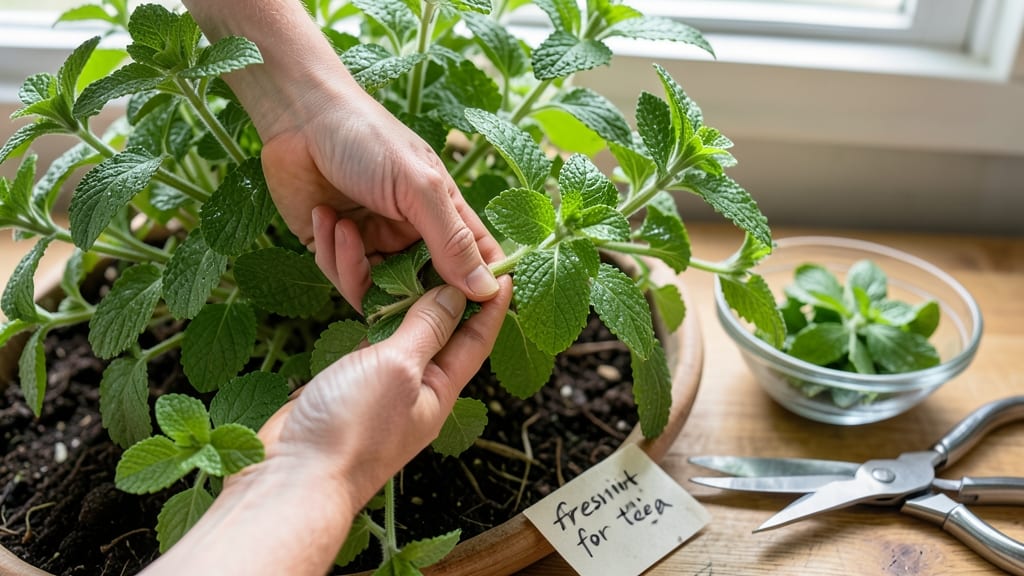 How to Harvest Mint Leaves for Tea: Prune Tips for Maximum Flavor & Regrowth