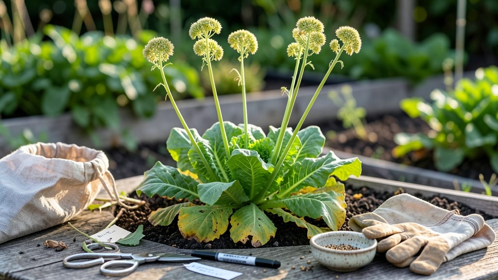 When to Harvest Lettuce Seeds: Stem Snap Test for Zero Waste Collection